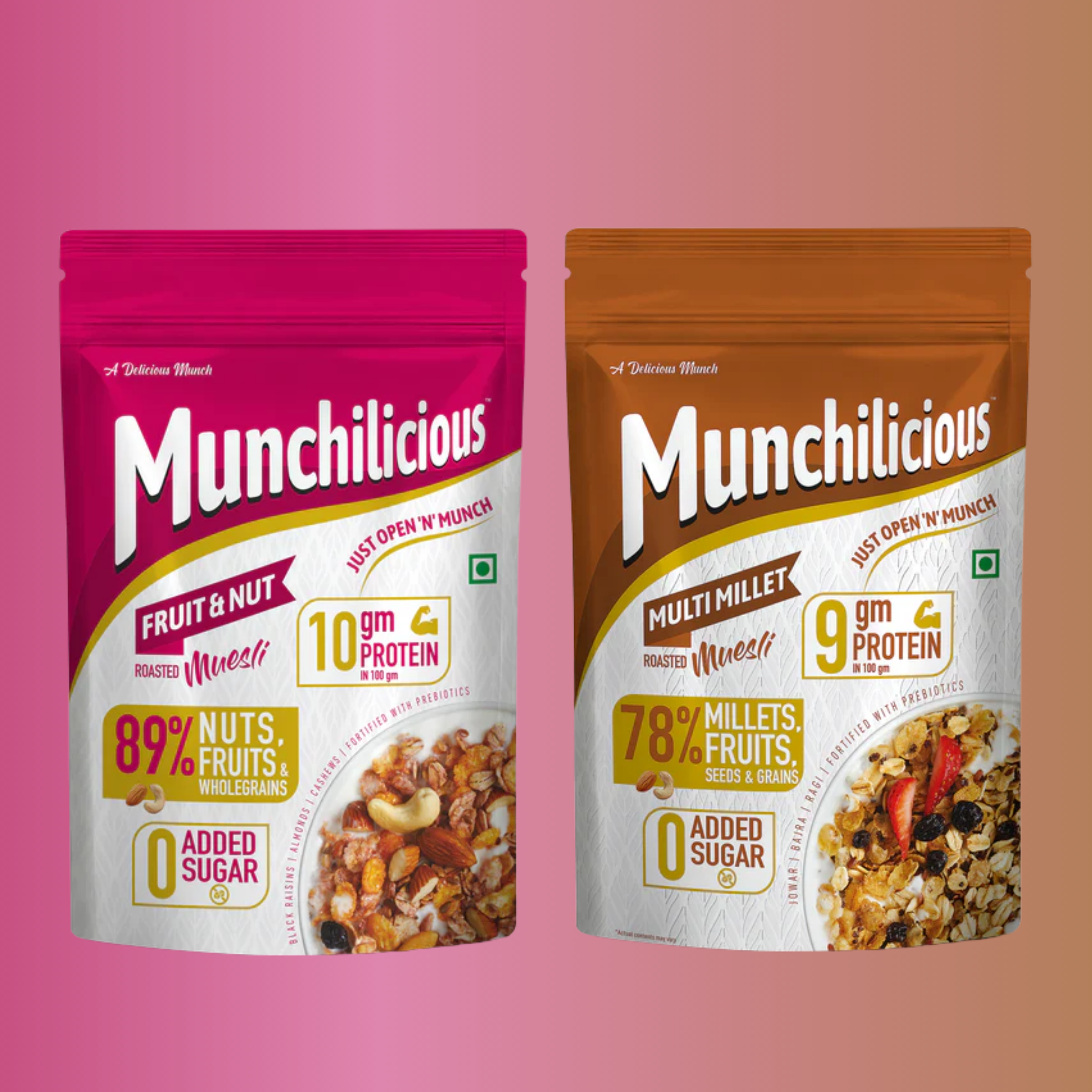 Fruit n Nut & Multi Millet Muesli Combo