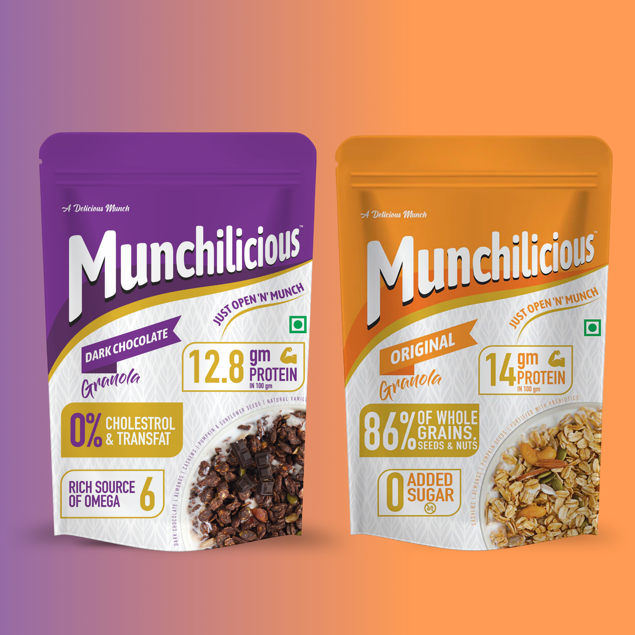 Dark Chocolate & Original Granola Combo