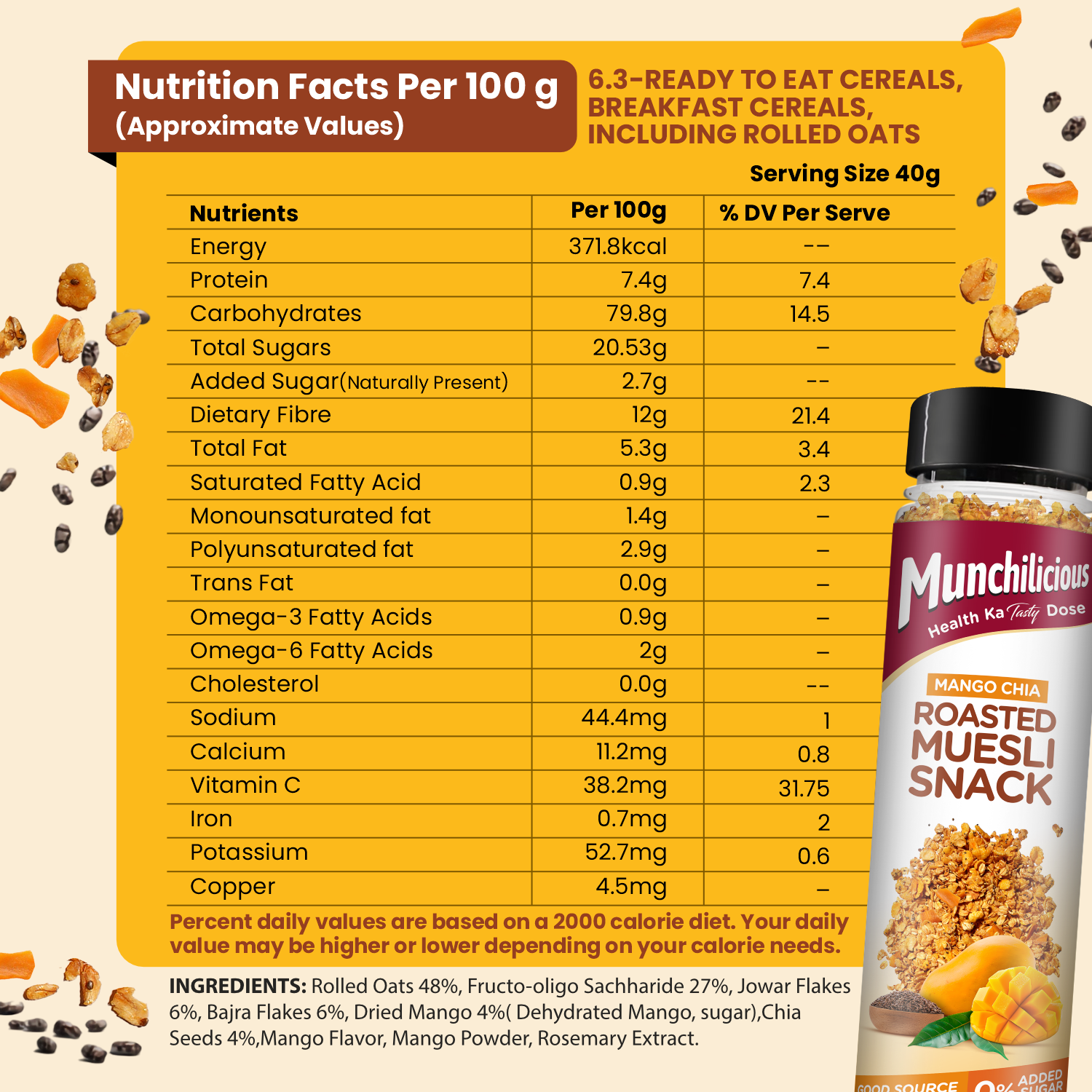 Mango Chia Muesli - 200g