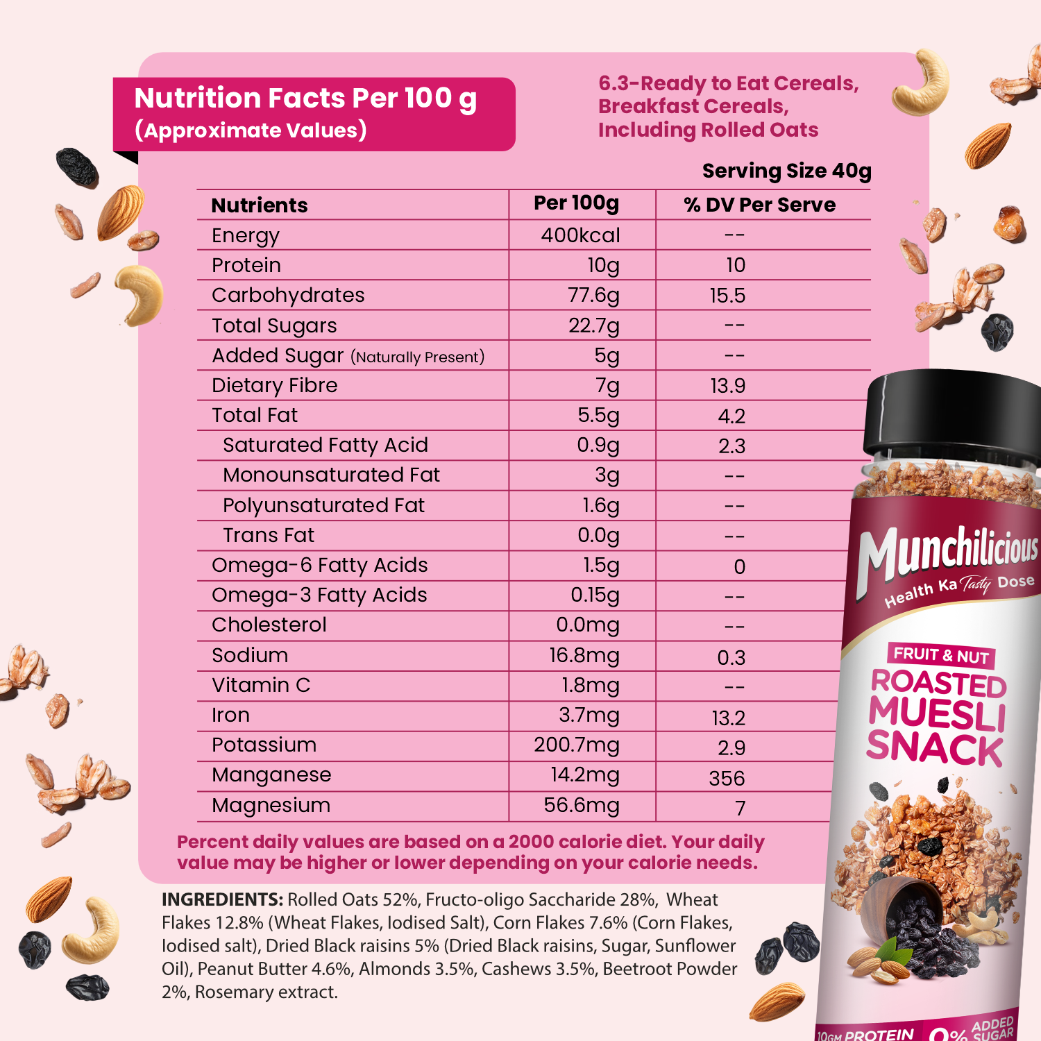 Fruit & Nut Roasted Muesli - 200g