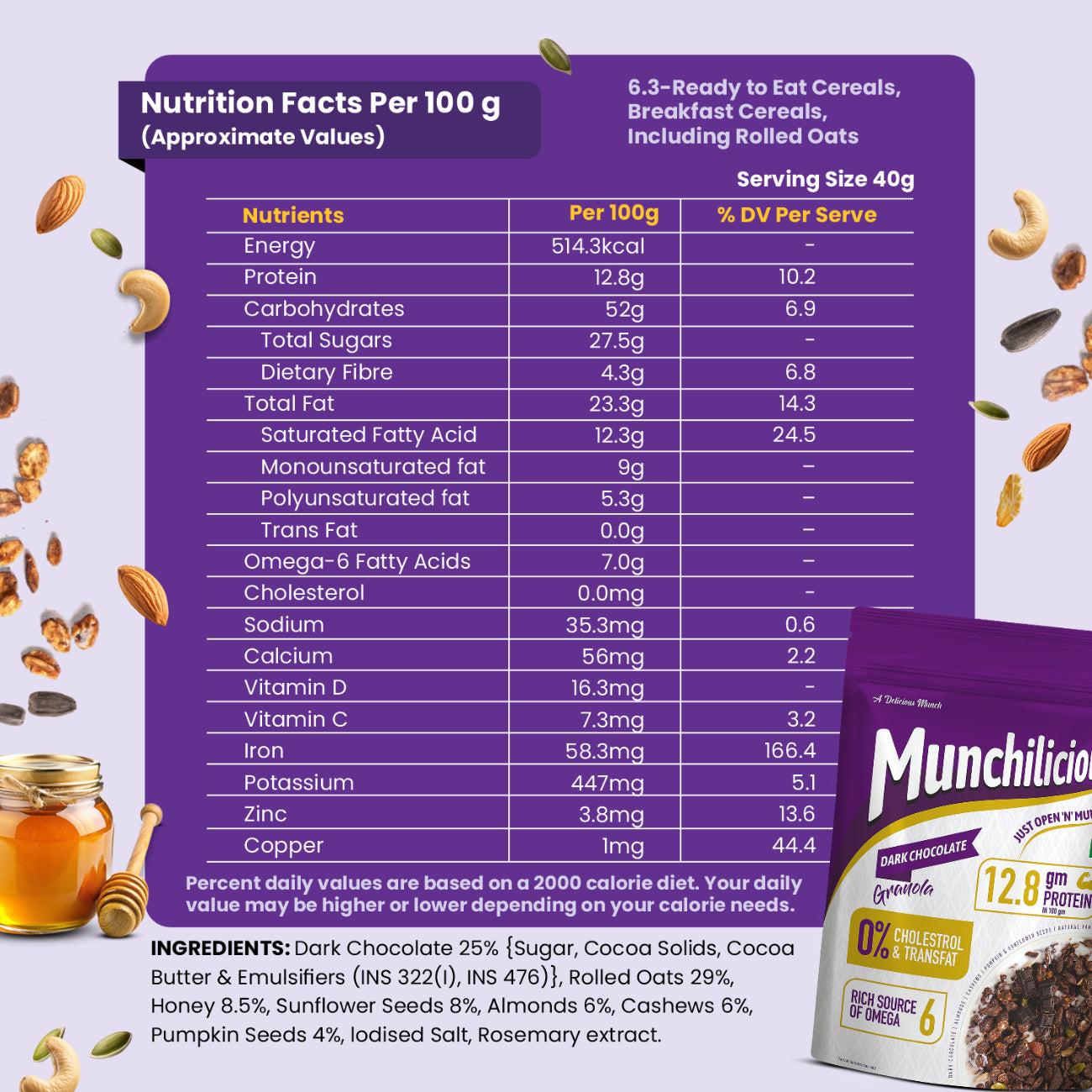 Dark Chocolate Granola | 350g