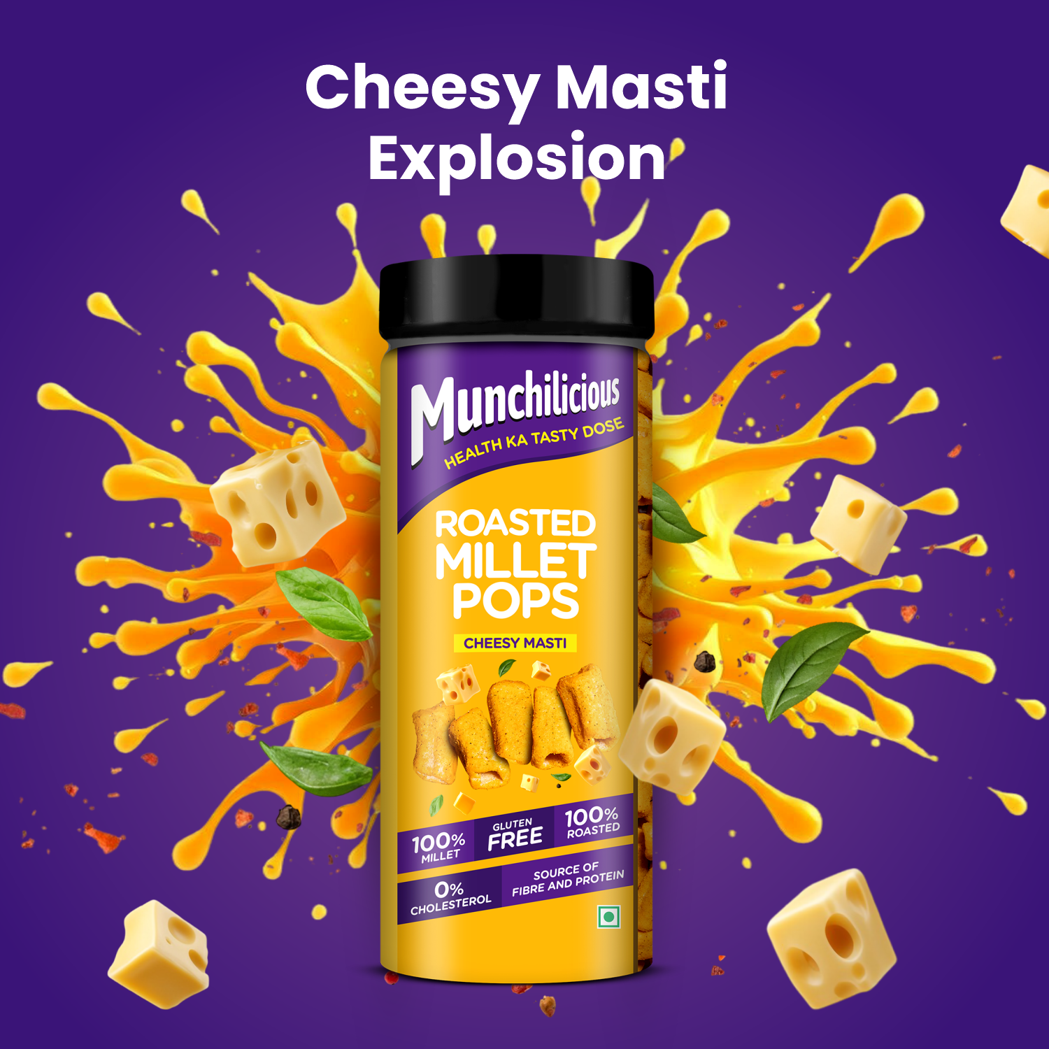 Roasted Millet Pops - Cheesy Masti