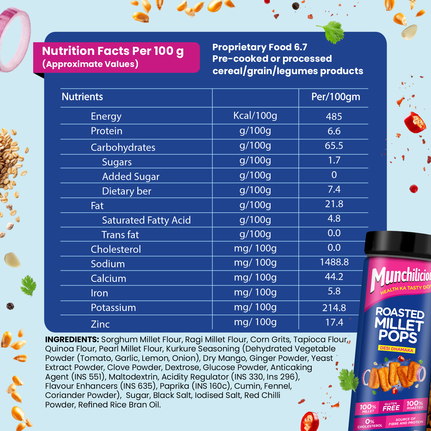 Roasted Millet Pops - Desi Dhamaka