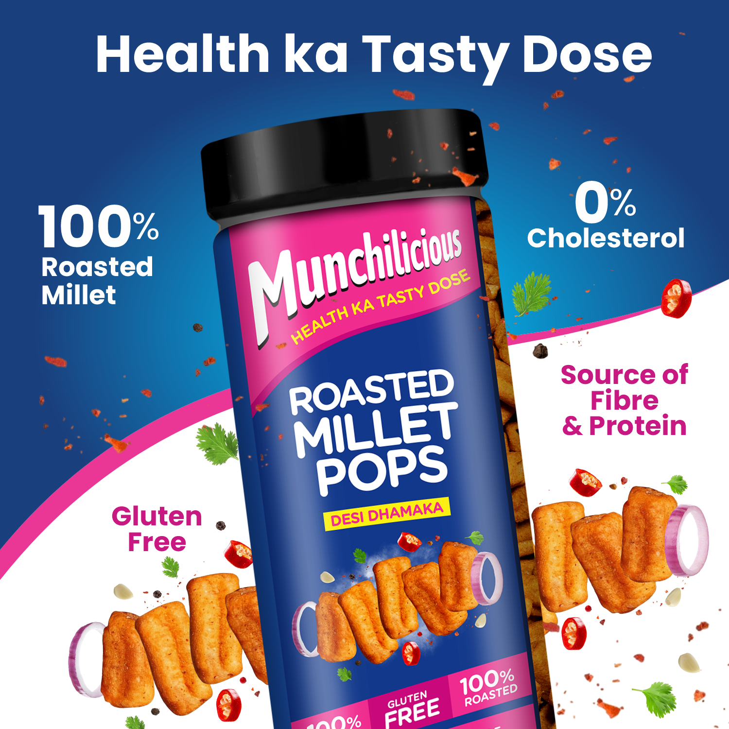 Roasted Millet Pops - Desi Dhamaka