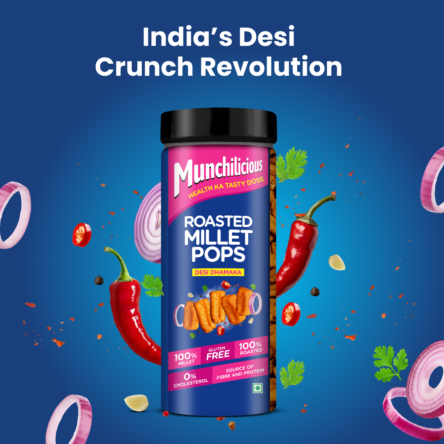 Roasted Millet Pops - Desi Dhamaka