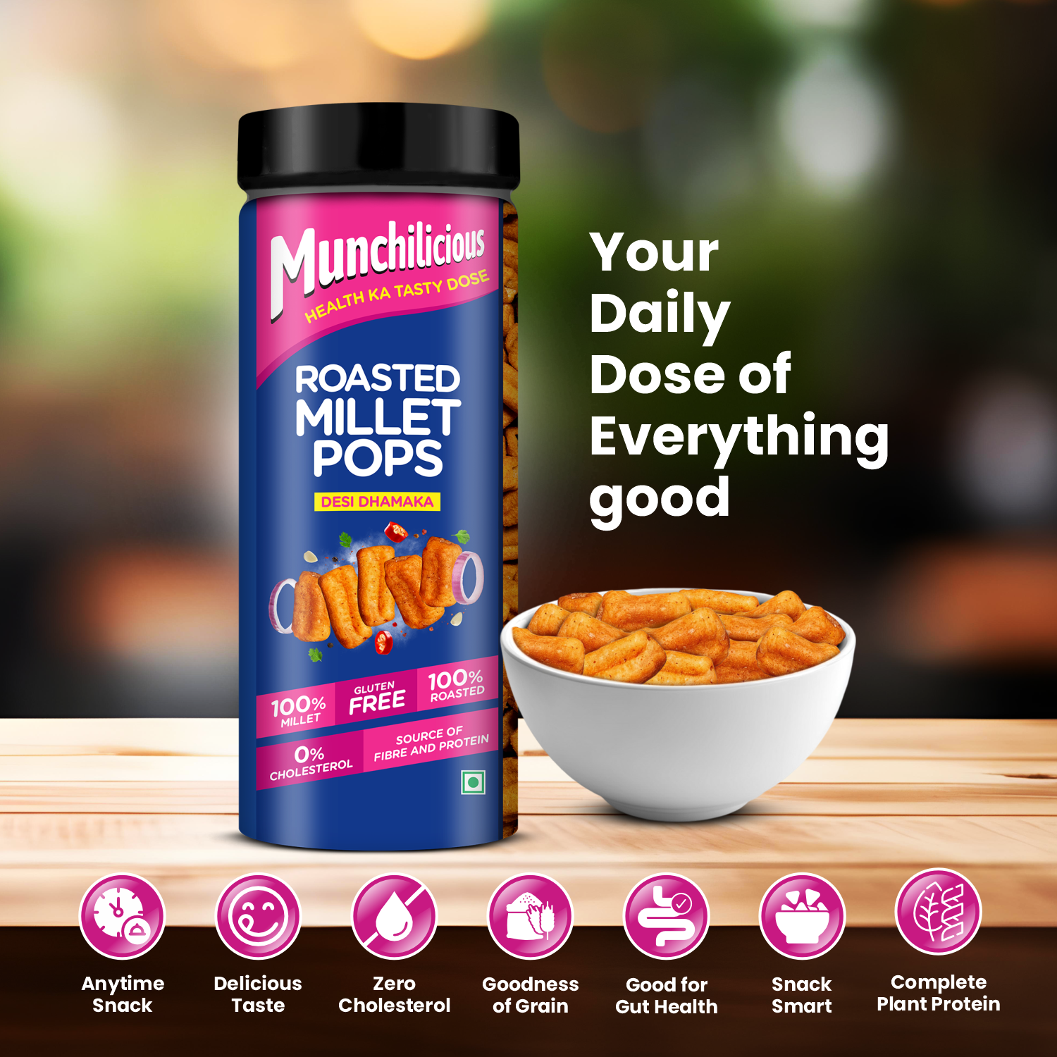 Roasted Millet Pops - Desi Dhamaka