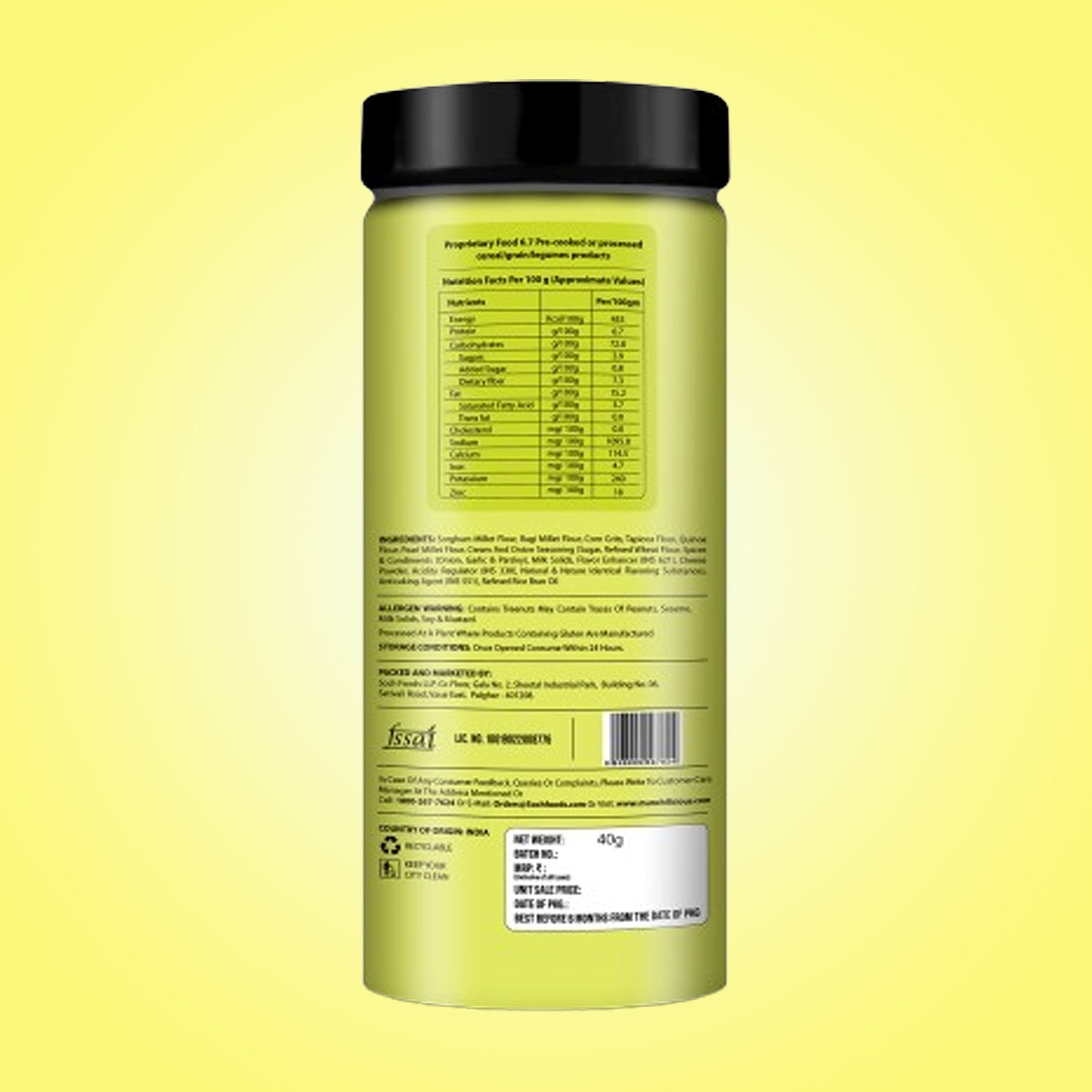 Roasted Millet Pops - Cream Onion