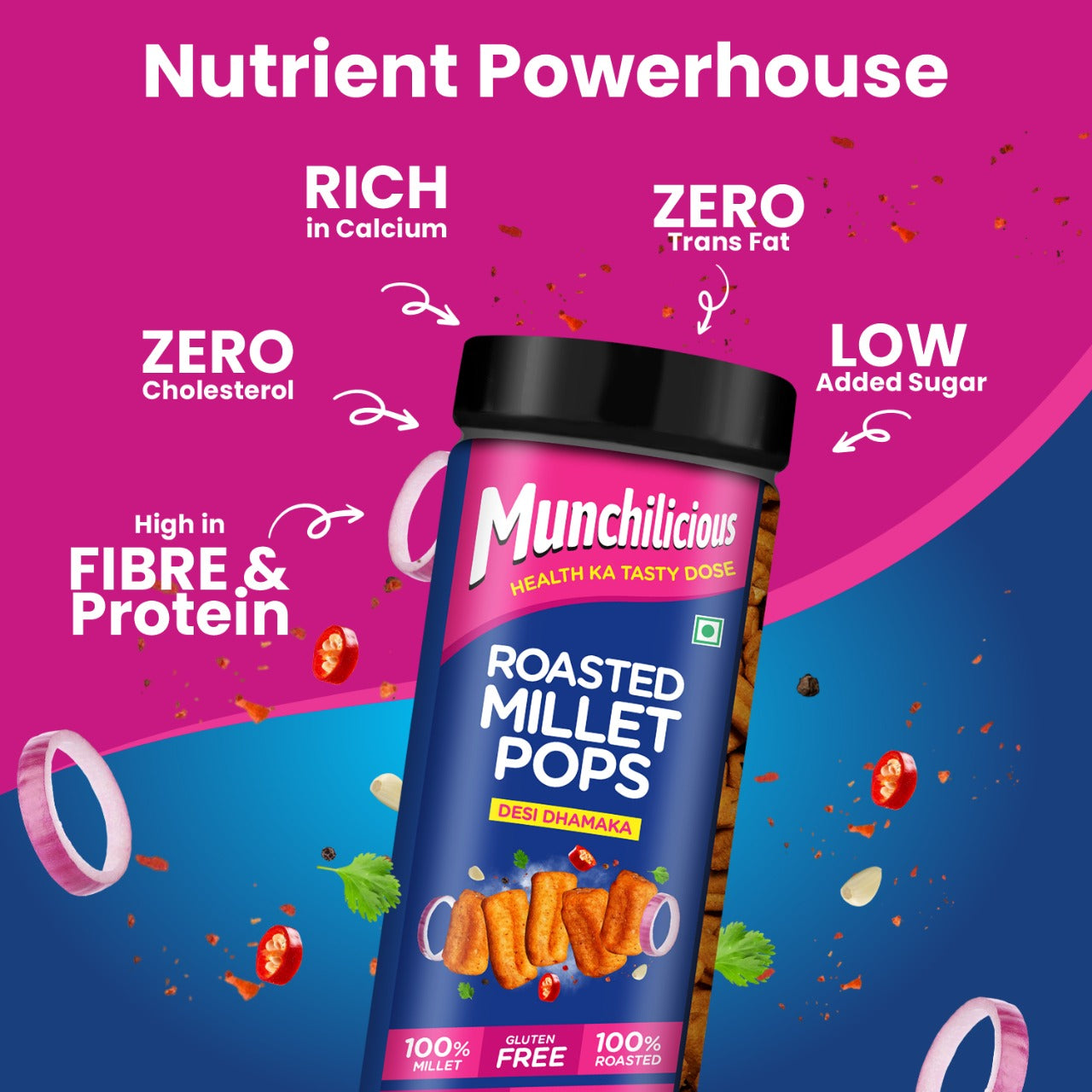 Roasted Millet Pops - Desi Dhamaka