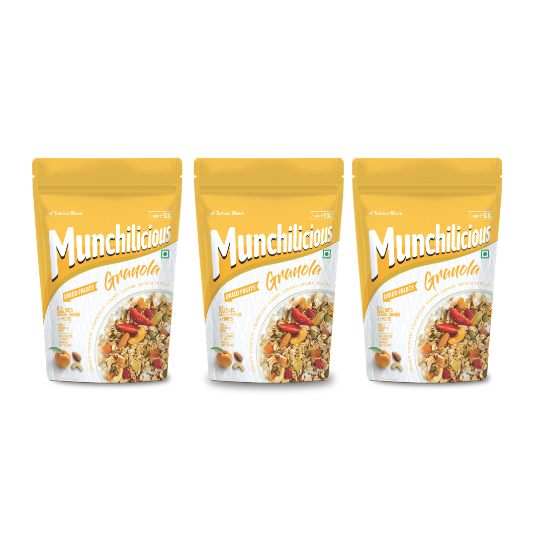 Munchilicious Granola - Dried Fruits 350g