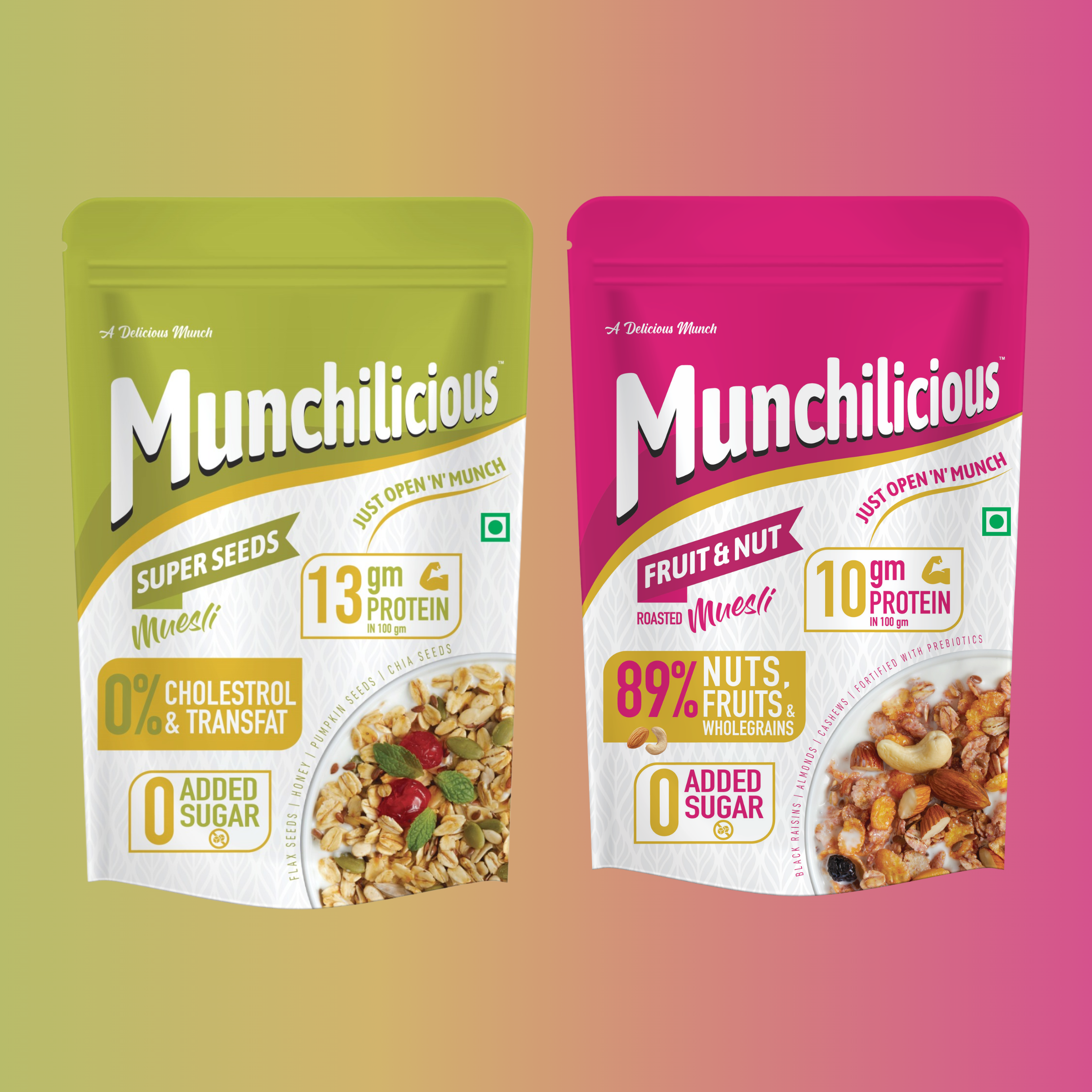 Fruit n Nut & Super Seeds Muesli Combo