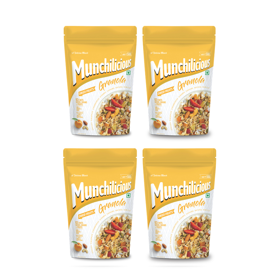 Munchilicious Granola - Dried Fruits 350g