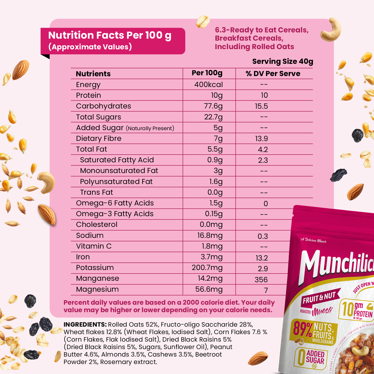 Fruit & Nut Roasted Muesli | 350g