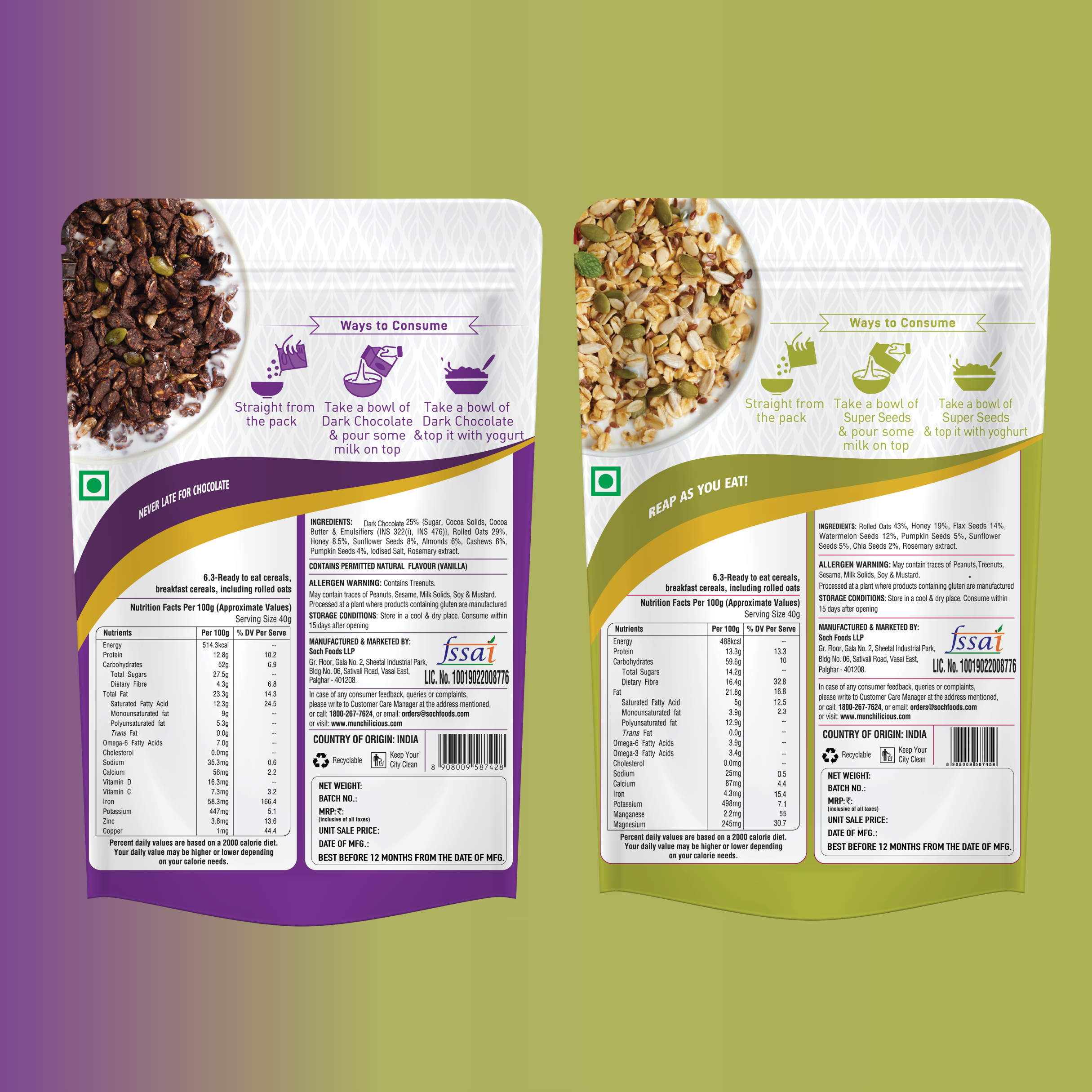 Dark Chocolate & Super Seeds Combo
