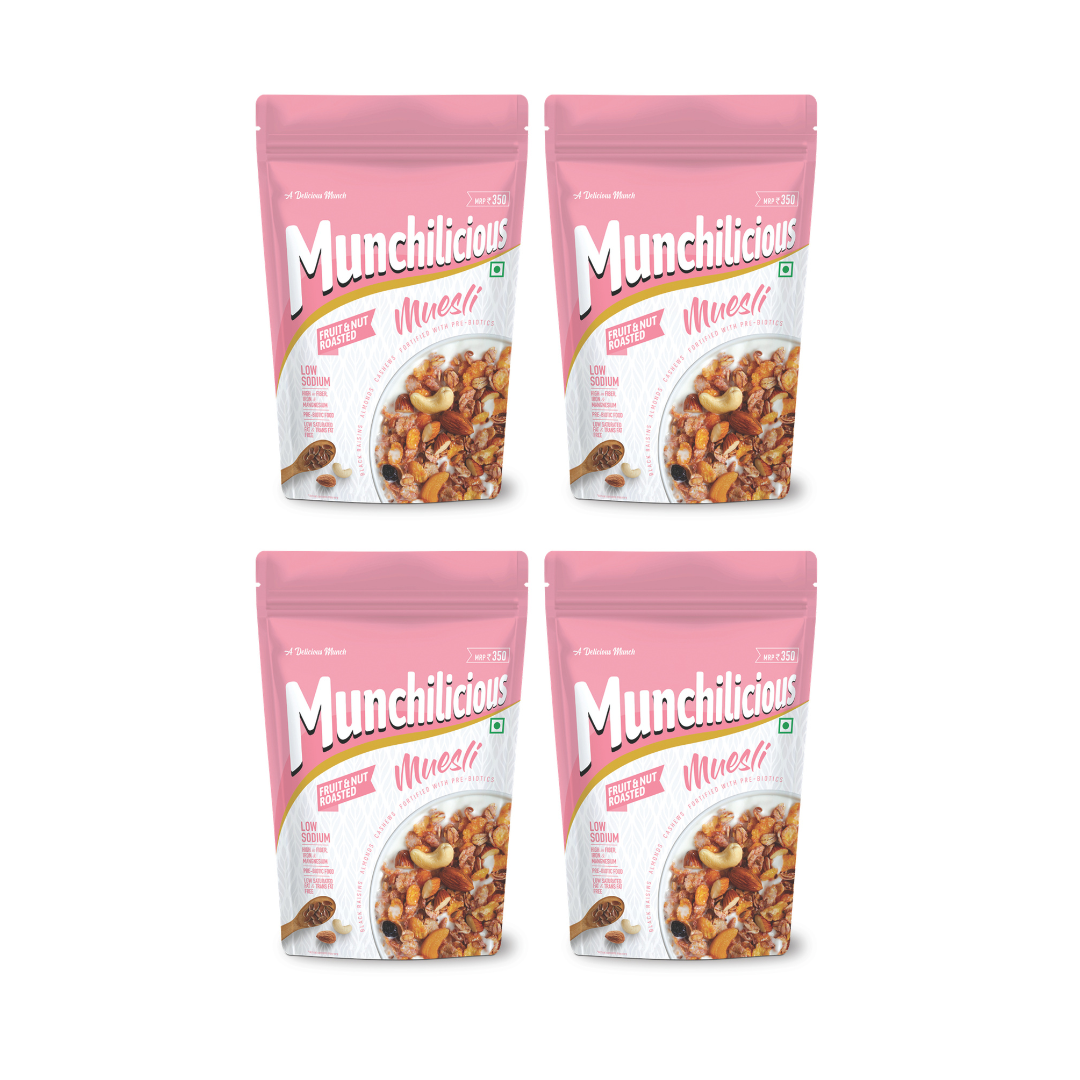 Munchilicious Muesli - Fruit & Nut Roasted 350g