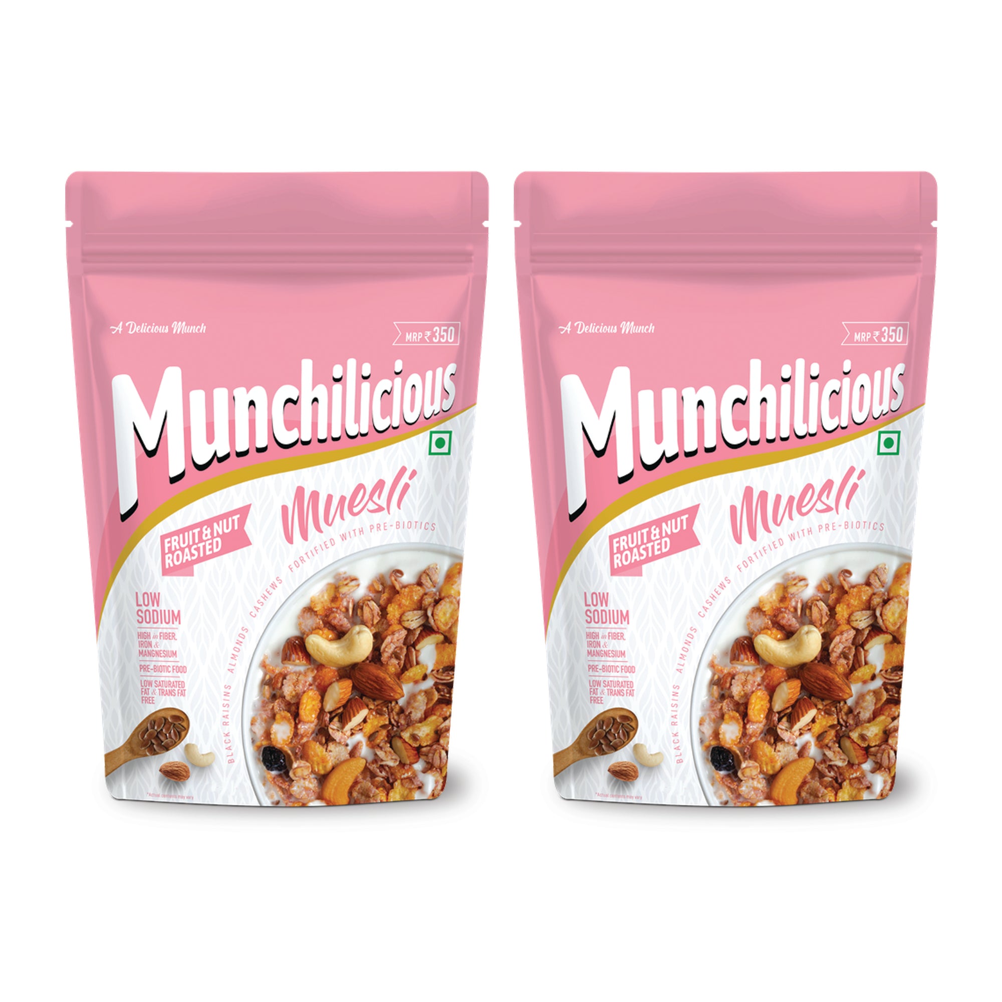 Munchilicious Muesli - Fruit & Nut Roasted 350g