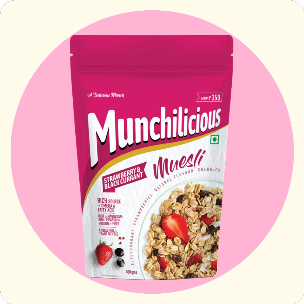 Strawberry & Black Currant Muesli | 350gm
