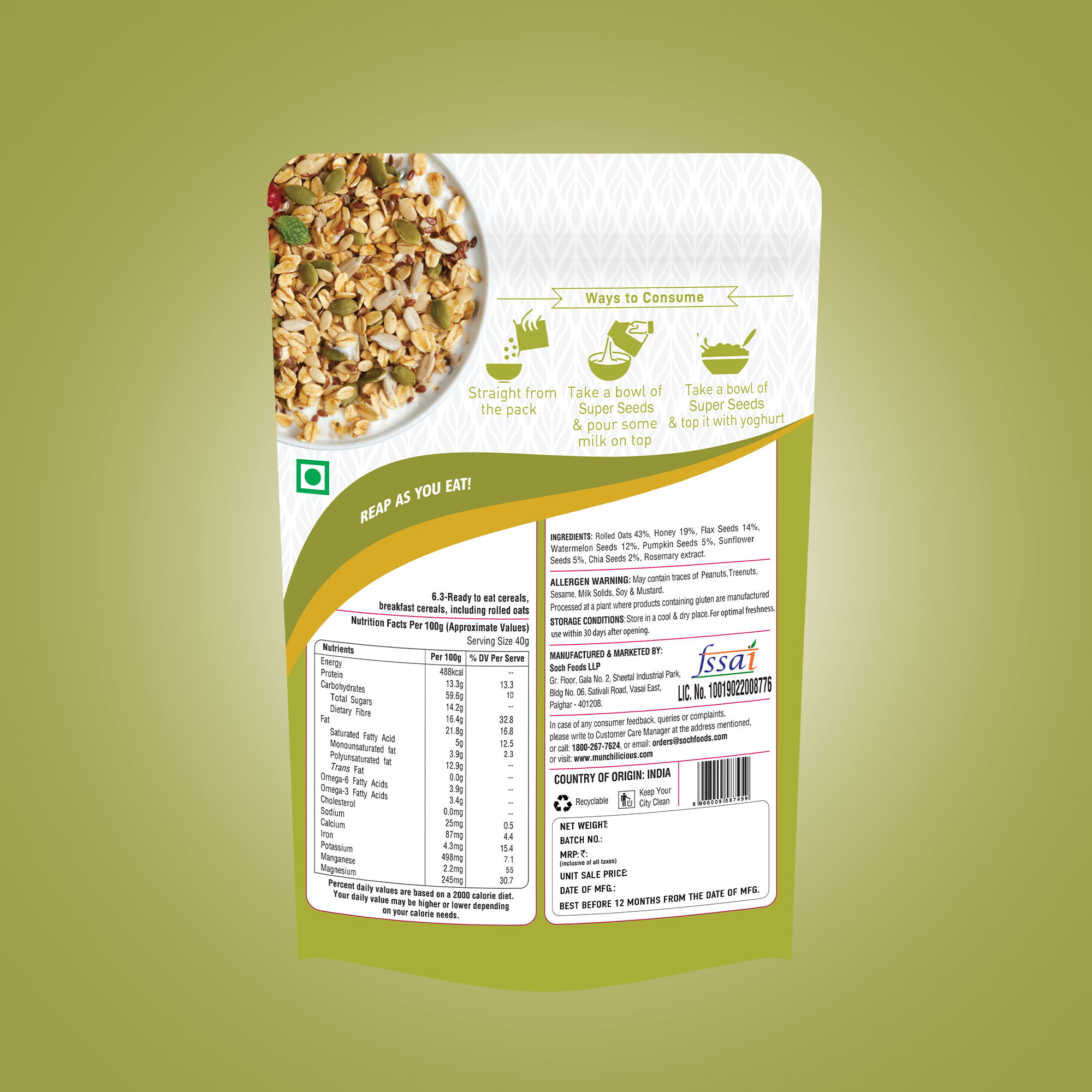 Super Seeds Muesli | 350gm