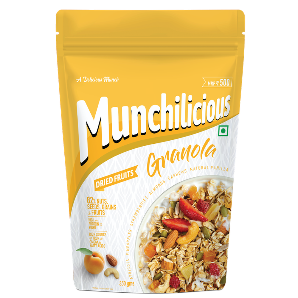 Munchilicious Granola - Dried Fruits 350g