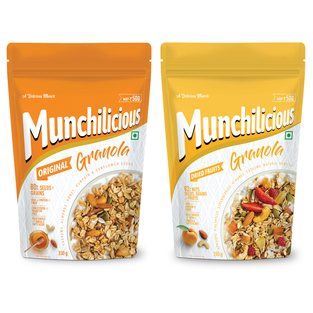 Munchilicious Granola Original & Dried Fruits- 350g